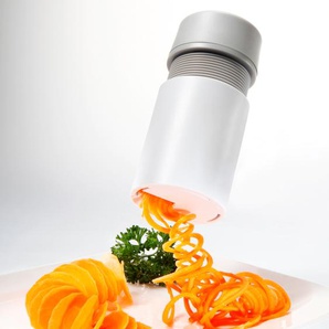 Spiralschneider GSD HAUSHALTSGERÄTE Veggie Zerkleinerer weiß Spiralschneider Küchenschneider Kunststoff