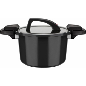 GSW Dampfgartopf Gourmet Nero, Aluminium (1-tlg), Dampfkochtopf, Induktion