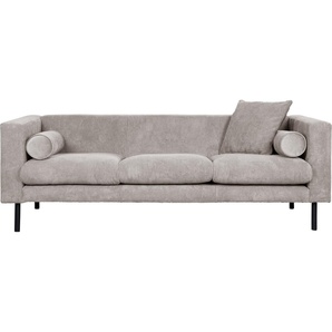 Guido Maria Kretschmer Home&Living 3-Sitzer Lillibeth Designsofa mit Wellenunterfederung, Maße B/T/H: 218/74/83 cm, Zierkissen als Wendekissen, Bezug Samtoptik oder Cord