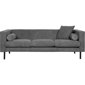 Guido Maria Kretschmer Home&Living 3-Sitzer Lillibeth Designsofa mit Wellenunterfederung, Maße B/T/H: 218/74/83 cm, Zierkissen als Wendekissen, Bezug Samtoptik oder Cord