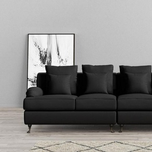 Guido Maria Kretschmer Home&Living Big-Sofa NORIN, zwei Fußarten: vorne - Rollen, hinten - Holzfüße