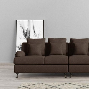 Guido Maria Kretschmer Home&Living Big-Sofa NORIN, zwei Fußarten: vorne - Rollen, hinten - Holzfüße