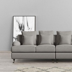 Guido Maria Kretschmer Home&Living Big-Sofa NORIN, zwei Fußarten: vorne - Rollen, hinten - Holzfüße