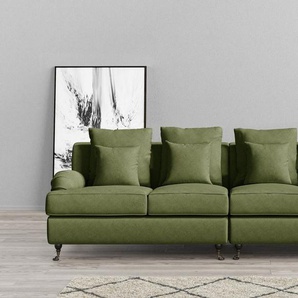 Guido Maria Kretschmer Home&Living Big-Sofa NORIN, zwei Fußarten: vorne - Rollen, hinten - Holzfüße