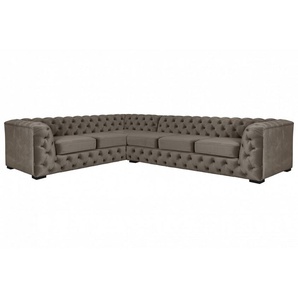 Guido Maria Kretschmer Home&Living Chesterfield-Sofa KALINA L-Form, hochwertig Chesterfield-Ausführung