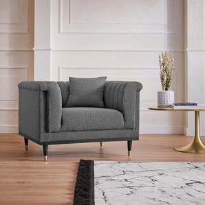 Guido Maria Kretschmer Home&Living Cocktailsessel Chamby New Sessel, im Bouclé-Strukturbezug mit Steppung im Lehnenbereich