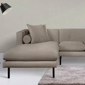 Guido Maria Kretschmer Home&Living Ecksofa Lillibeth L-Form Designsofa, Maße B/T/H: 240/173/83 cm, Zierkissen als Wendekissen, in Samtoptik oder Cord