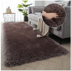 Guido Maria Kretschmer Home&Living Hochflor-Läufer Micro exclusiv Teppich, sehr hoher Flor, weich durch Mikrofaser, rechteckig, Höhe: 78 mm, weich, Microfaser, unifarben, Schlafzimmer, Wohnzimmer, Esszimmer