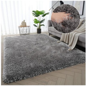 Guido Maria Kretschmer Home&Living Hochflor-Teppich Micro exclusiv Teppich, sehr hoher Flor, weich durch Mikrofaser, rechteckig, Höhe: 78 mm, sehr weich, flauschig, uni, Wohnzimmer, Schlafzimmer, Kinderzimmer