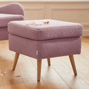 Guido Maria Kretschmer Home&Living Hocker Salla, Bezug auch in Luxus-Microfaser in Teddyfelloptik