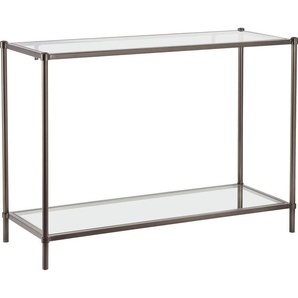 GMK Collection Konsole Lieke, Metallgestell, Glasplatte als Oberboden und Einlegeboden, Breite 110cm