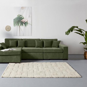 Guido Maria Kretschmer Home&Living mane Skara L-Form, Lounge-Sofa mit Federkernpolsterung, in vielen Bezugsvarianten