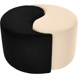 Guido Maria Kretschmer Home&Living Polsterhocker Yin&Yang Durchmesser 82cm, 2teilig, einzeln stellbar oder Yin-Yang-Optik