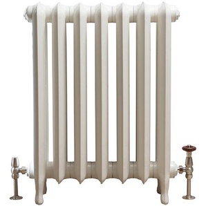 Gusseisen-Heizkörper - H 760mm x B 588mm x T 185mm - Antikes Weiß - Erté