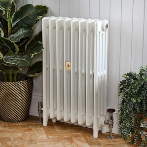 Gusseisen-Heizkörper mit Füßen, in Porzellanweiß – Höhe 96cm, Breite auswählbar – Mercury Hudson Reed