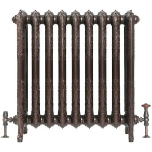 Gusseisenheizkörper 768mm x 746mm | Antikes Kupfer - Charlotte
