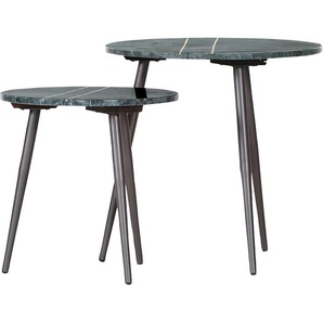 Gutmann Factory Beistelltisch »Marmoro«, (Set, 2 St.), mit filigranen Metalldetails
