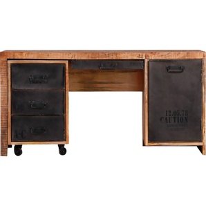 Computertisch GUTMANN FACTORY Warehouse Tische Gr. B/H/T: 150 cm x 76 cm x 62 cm, braun Computertische Schreibtisch, Home office