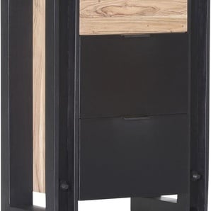Kommode GUTMANN FACTORY Sideboards Gr. B/H/T: 58 cm x 98 cm x 35 cm, 3, schwarz (natur, schwarz) Kommode