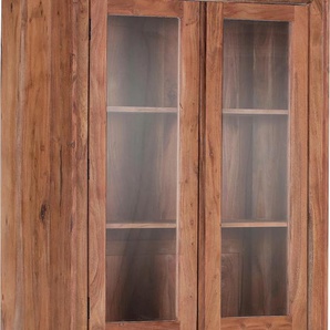 Gutmann Factory Vitrine »Timber«, aus massivem Akazienholz mit vier Türen, Höhe 190 cm