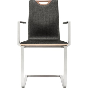 GWINNER Freischwinger Lena (1 St), wahlweise Leder- oder Stoffbezug, hoher Sitzkomfort, Made in Germany