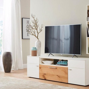 GWINNER Wohnwand ANZIO AI07, (Set, 3-St), Stauraum, wahlweise mit Akzentfront, Made in Germany, Handgefertigt