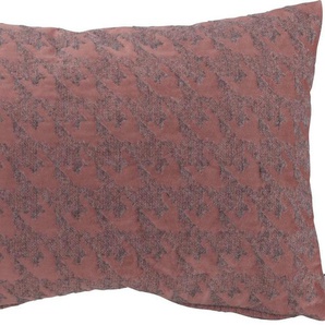 H.O.C.K. Dekokissen Puno, mit rosa Muster, Kissenhülle mit Füllung, 1 Stück