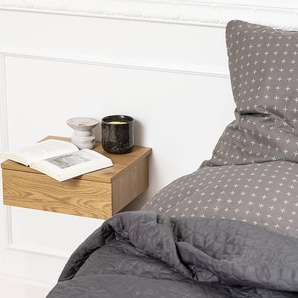 Hänge-Nachtkommode Chartee 37 x 13 x 32cm Braun/Wildeiche Dekor