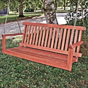 Hängebank Wardow Massivholz Eukalyptus, geölt Braun 138 x 56 x 63cm
