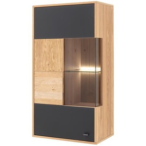 Hängevitrine  Lavia ¦ holzfarben ¦ Maße (cm): B: 64 H: 119 T: 37.0