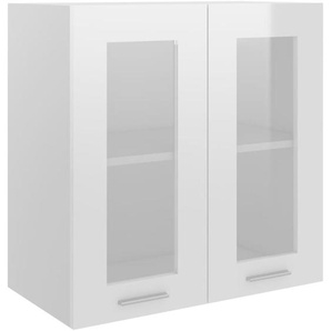 Hängeglasschrank Lyon Hochglanz-Weiß 60x31x60 cm Holzwerkstoff Vidaxl