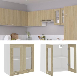 Hängeglasschrank Lyon Sonoma-Eiche 60x31x60 cm Holzwerkstoff