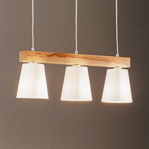 Hängelampe Aldonn Lamkur, dimmbar, Holz hell, für Wohn- / Esszimmer, Holz, Modern, Pendelleuchte LW733778