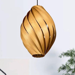 Hängelampe Ardere Gofurnit, dimmbar, Holz hell, für Wohn- / Esszimmer, Holz, Design, Pendelleuchte ARD-KIR-45R-HGL