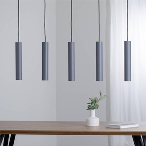 Hängelampe Brenta Argon, dimmbar, alu / grau / zink, für Wohn- / Esszimmer, Metall, Modern, Pendelleuchte 2166