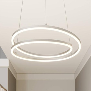 Hängelampe Davian Lindby, dimmbar, alu / grau / zink, für Wohn- / Esszimmer, Aluminium, Modern 9639137
