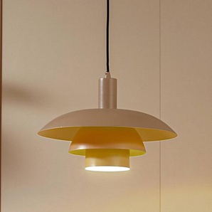 Hängelampe Elorri Lindby, dimmbar, creme / amber, für Wohn- / Esszimmer, Metall, Modern, Pendelleuchte 10030649