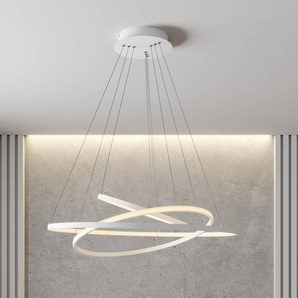 Hängelampe Ezana Lucande, dimmbar, weiß / opal, für Wohn- / Esszimmer, Metall, Modern 9624255