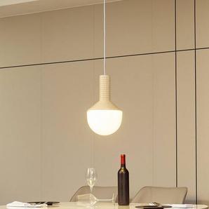 Hängelampe Florine Lucande, dimmbar, creme / amber, für Wohn- / Esszimmer, Keramik, Design, Pendelleuchte 10025870