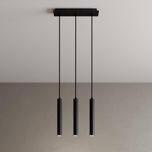 Hängelampe Franka Arcchio, schwarz, für Wohn- / Esszimmer, Aluminium, Modern 9967053