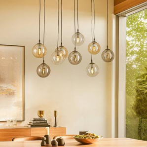 Hängelampe Glassy EMIBIG LIGHTING, dimmbar, schwarz, für Wohn- / Esszimmer, Metall, Modern, Pendelleuchte 714/9M1