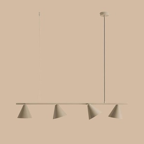 Hängelampe Hängeleuchte Form 4 ALDEX, dimmbar, creme / amber, für Wohn- / Esszimmer, Metall, Modern, Pendelleuchte 1108L17