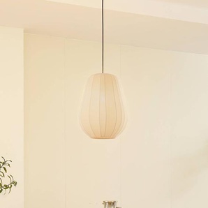 Hängelampe Helin Lindby, dimmbar, creme / amber, für Wohn- / Esszimmer, Textil / Stoff / Seide, Modern, Pendelleuchte 10030923