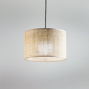 Hängelampe Juta TK Lighting, dimmbar, braun / rost, für Wohn- / Esszimmer, Textil / Stoff / Seide, Pendelleuchte 6580
