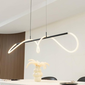 Hängelampe Kisune Lucande, schwarz, für Wohn- / Esszimmer, Kunststoff, Modern 10031255