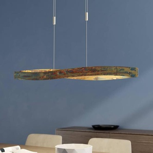 Hängelampe Lian Quitani, dimmbar, braun / rost, für Wohn- / Esszimmer, Aluminium, Design 294.57