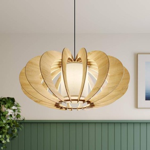 Hängelampe Modern A L SIGMA, dimmbar, Holz hell, für Wohn- / Esszimmer, Holz, Modern, Pendelleuchte 31317