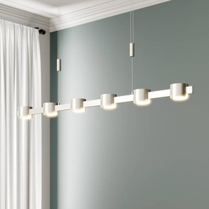 Hängelampe Niro Quitani, dimmbar, alu / grau / zink, für Wohn- / Esszimmer, Aluminium, Modern 251.2