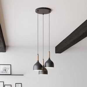 Hängelampe Noak Luminex, dimmbar, schwarz, für Wohn- / Esszimmer, Metall, Modern, Pendelleuchte 1192
