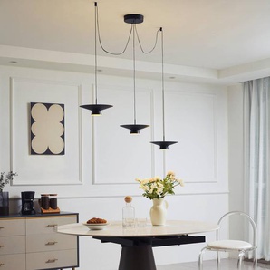 Hängelampe Norvind Lindby, dimmbar, schwarz, für Wohn- / Esszimmer, Metall, Modern 10030122